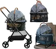 A Vermont Family Owned Company Since 1936, 3-in-1 Travel System, View 360 Stroller Converts to Carrier and Booster Seat with Easy Click N Go Technology, for Small Dogs & Cats, 4 Colors