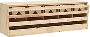 VRAXO Chicken Laying Nest 5 Compartments 117x33x38 cm Solid Pine Wood -8.16KG,170660