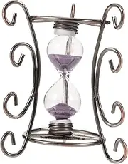 SUPVOX Iron Retro Hourglass Retro Decor Vintage Ornaments Home Hourglass Decor Unique Sand Clock Ornament Sand Clock Home Decorations for Living Room Fireplace Decorations Glass