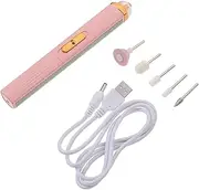 Ipetboom 1Set Nail Drill Kit Nail Grinder for Manicure USB Rechargeable Nail Machine with Multi Function for Home Salon Use