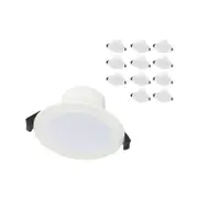 Luce Bella 8W 90mm Tri-CCT LED Downlight - 12 Pack