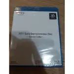 日本製 SONY 2011 3D藍光展示片DTS-HD 1080P20P