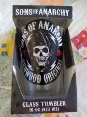 Sons of Anarchy 16 oz. Pint Glass Cup Tumbler Licensed Brand NEW! Free Shipping!