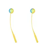 Ball Launcher with Tennis Ball - Yellow Dog Training Tool Fetching 2 Pack