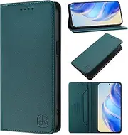 Cover Compatible with OnePlus Nord N10 5G,Compatible with OnePlus Nord N10 5G Flip Stand Magnetic Closure Wallet Card Slot DeepGreen