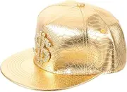 [LIFKOME] Baseball Hat for Summer Decorative Baseball Caps Pu Hats for Men Hat