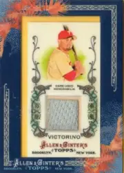 2011 ALLEN & GINTER GAME USED MEMORABILIA SHANE VICTORINO #AGR-SV