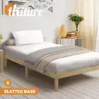 Oikiture Bed Frame Single Size Wooden SOFIE Pine Timber Mattress Base Bedroom