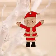 Wooden Santa Claus Hanging Pendant