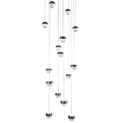 Delessi Delessi Messina 15LT Spiral LED Pendant Light - Tri-Colour -Black