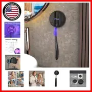 Chic UV Sanitizing Toothbrush Holder - Efficient Wall-Mounted Solution in Black