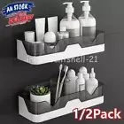Wall Mount Shower Caddy Bathroom Storage Shelf Holder Rack Organiser Kitchen AU