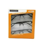 Design Optics By Foster Grant Metal Reading Glasses +1.25