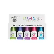 Nail Harmony Gelish Dip Liquid Step Pre Base Activator Top Brush Basix Kit