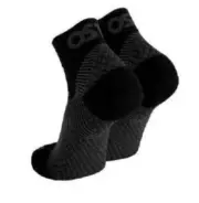 OS1st FS4 Plantar Fasciitis Quarter Crew Socks Black