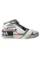 Dolce & Gabbana Multicolor Leather High Top Sneakers Shoes