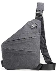 [Generic] Anti Theft Bag: Women Men Anti-Theft Travel Crossbody Bag - Portable Crossbody Bag - Travel Leisure Bag with Adjustable Shoulder Strap