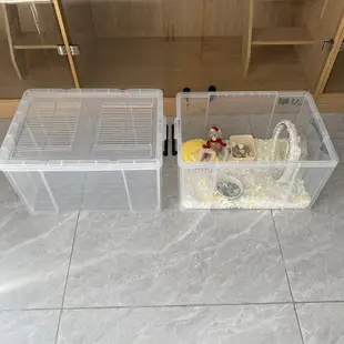 包郵倉鼠籠diy塑料板透明整理箱侏儒一三線金絲熊適用 倉鼠籠子
