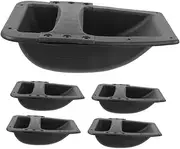 Milisten 5Pcs Ergonomic Plastic Speaker Handles for Heavy Duty Replacement for Cabinet and Amplifier Speakers Side Handle Design for Stage Audio Equipment