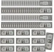 Fake Dollar Bills - Dollar Bills Props Realistic - Simulation Compact Money, Travel-Friendly Pretend Play Toys for Women Men Dad Mom Youth Boys Teens Girls