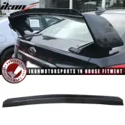 Fits Subaru WRX STI Top Gurney Flap Add-On Trunk Spoiler Wing Transparent Smoke (for: Subaru)