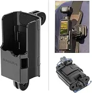 LIBOQIAO Extension Adapter Compatible with DJI Osmo Pocket 3, Protective Cage Handle, Foldable Dual Claw Hook Mount Cage Bracket,Tripod Mount Chest Neck Bracket for Osmo Pocket 3 Camera Accessories