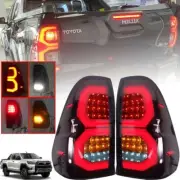 Rear Light Lamp Black Smoke Tint Lens Led For Toyota Hilux Sr5 Pickup 2015-2020