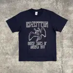 LED ZEPPELIN USA TOUR 1977 T 恤黑色 KAOS 錶帶