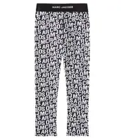 [Marc Jacobs Kids] Marc Jacobs Kids Logo cotton-blend jersey leggings Y 6 black