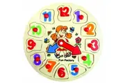 Fun Factory: Wooden Girl Clock Puzzle