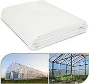 chicarry Greenhouse Plastic Sheeting, 12 x 25ft 6 mil Clear Greenhouse Film, UV Resistant Plastic Sheeting Heavy Duty, Polyethylene Green House Plastic Cover for Farms, Garden, Agriculture