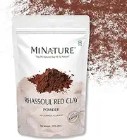 Rhassoul Red Clay powder by mi nature |Ghassoul Clay | Face and Hair | 227g(8 oz) | Very Fine Textured Powder | Deep Cleansing ,Even Skin tone, Acne Care |Younger looking skin, Exfoliater | Hair Conditioner