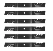 6 Mulching Blades for John Deere GY20852 X140, D140, D150, D160 48"