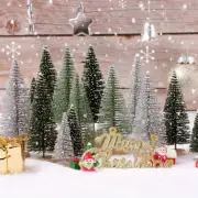 15Pcs Mini Christmas Tree Miniature Small Artificial Xmas Tree Home Party Decor