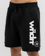 [Wndrr] Wndrr Men's Offcut Tech Track Shorts in Black Size XL XL Black