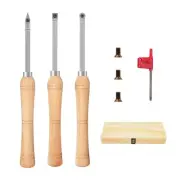 3CPS Carbide Tip Wood Lathe Turning ToolS,MINI-SIZE WOOD TURNING TOOLS FOR LA...