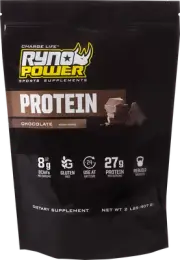 RYNO POWER Protein Powder - Chocolate - 2 lb - 20 Servings PPC4657