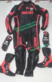 DUCATI KIT INCLUDES DUCATI SUIT DUCATI BOOTS DUCATI GLOVES ) DUCATI GEARS SHOE