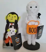 Hyde & Eek 2023 Halloween Figures Mummy & Vampire In Wheelchair