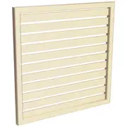 ProtectorAl 300 - 1000 x 300 - 1000mm Primrose Horizontal 18mm Gap Aluminium Welded Slat Panel