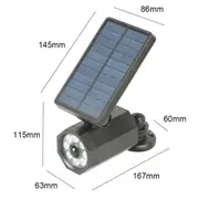 Solar Powered Outdoor Lights with Motion Sensor, Super Bright 8 LED Bulbs, Waterproof Spotlights, for Patio, Garden