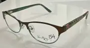 Vera Bradley -Tabitha- Brown/Teal Lola (LOA)- Women's Eyeglass Frames 50 16 135