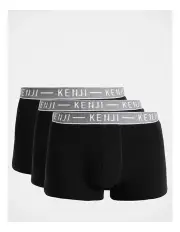 [Kenji] Plain Trunk 3 Pack in Black