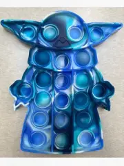 Blue Baby Yoda/Grogu Pop It Toy Fidget Sensory New Fast Shipping