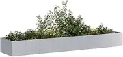 Raised Garden Bed, Elevated Planter Box Plant Container 360x80x40 cm Galvanised Steel