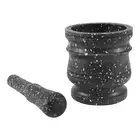Pattern Pestle Set Stone Herb Spice Grinder Solid Grinder Cooking3147