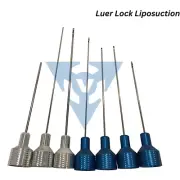 Luer Lock Liposuction 7 Pieces Cannula Set of Fat Transplantation, Remover Kit