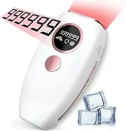 YOEYOU IPL Laser Hair Removal Device for Women & Men - Ice-Cooling Painless Technology, 20J Max Energy with 5 Adjustable Levels, 999999 Flashes, Auto Mode for Full Body Permanent Results