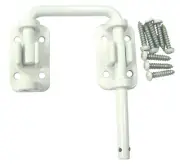Barton Kramer 10366C White Steel Sliding Glass Door Security Latch 2 in.