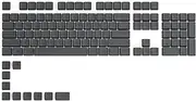 Glorious GPBT Dye Sublimated Keycaps (Black Ash) - Thick PBT 114 Keycap Set for Full Size, TKL, Compact, 75% Mechanical Keyboards